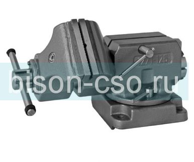 Тиски слесарные двухповоротные 1271-125 Bison-Bial (Польша)