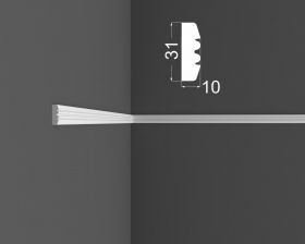 Молдинг МДФ Ликорн М9.31.10 Под Покраску В31хТ10хД2070 мм / DeArtio