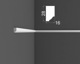 Молдинг МДФ Ликорн М8.28.16 Под Покраску В28хТ16хД2070 мм / DeArtio