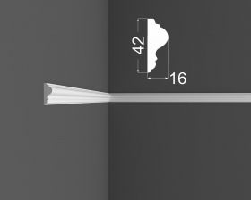 Молдинг МДФ Ликорн М2.42.16 Под Покраску В42хТ16хД2070 мм / DeArtio