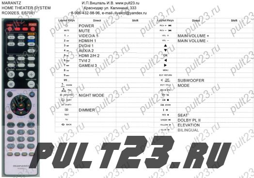 MARANTZ RC002ES, ES7001