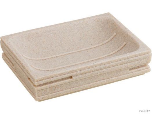 Мыльница из нат. камня  WEATHERED SAND, бежевая (35-151400)