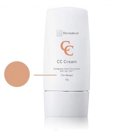 Dermaheal (Дермахил) CC Cream Tan beige (тёмно-бежевый) Крем тональный выравнивающий тон кожи SPF30 50 мл