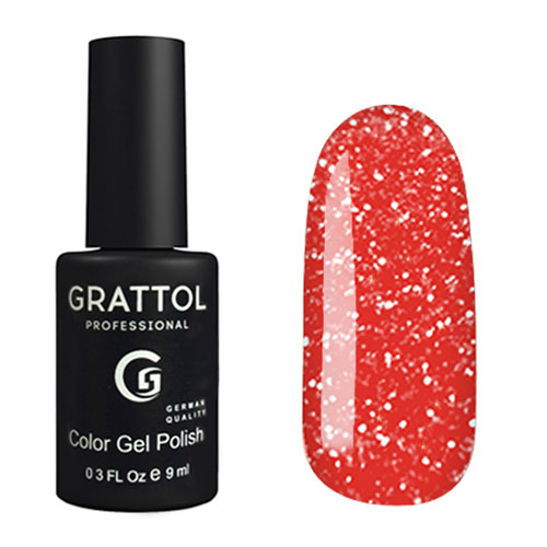 ГЕЛЬ-ЛАК СВЕТООТРАЖАЮЩИЙ GRATTOL COLOR GEL POLISH BRIGHT NEON 05, 9 МЛ