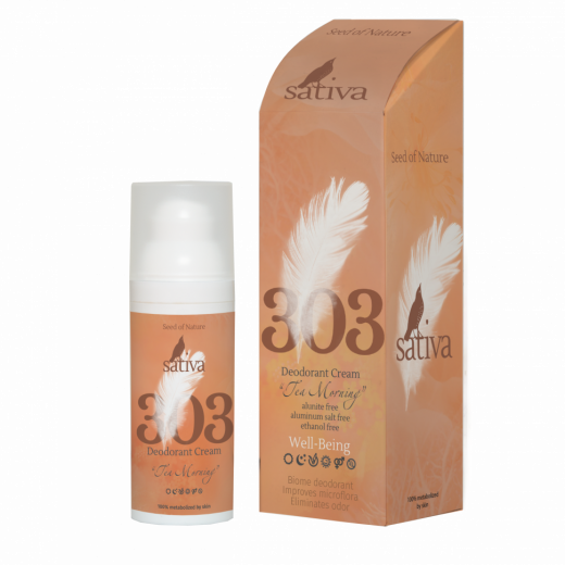Sativa №303 Крем-дезодорант "Чайное утро" 50 мл