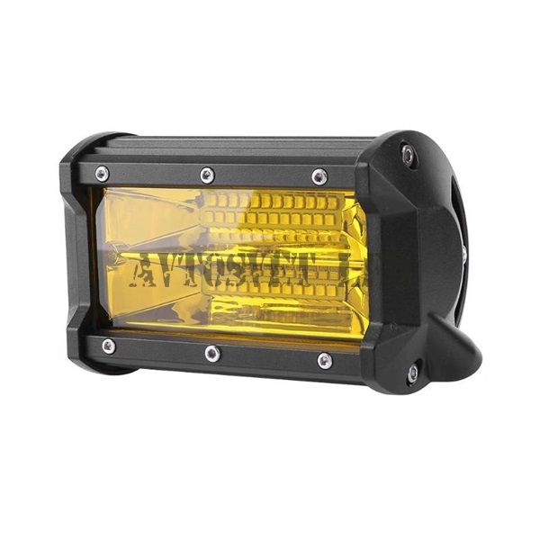 Желтая светодиодная фара AGY24-72W FLOOD с СТГ