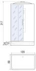 Душевая кабина VITIM 120/80/24 MT