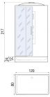 Душевая кабина VITIM 120/80/24 ТН