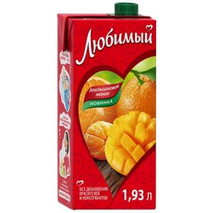 Сок/Нектар ЛЮБИМЫЙ 1,93л Апельсин/Манго/Мандарин