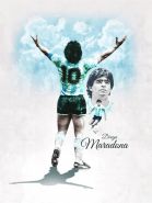 MARADONA. Диего Марадона №6. Постер (плакат). Размер 30х40 см