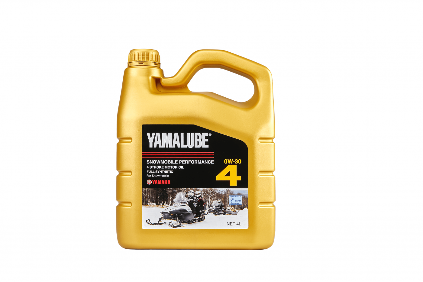 Масло моторное Yamalube SAE 0W-30, синтетическое, для снегоходов, 4 л