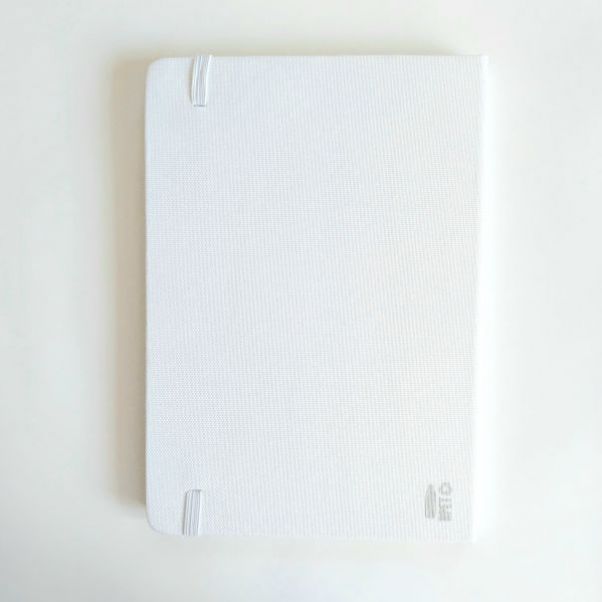 Эко блокнот из RPET Mivaz белый