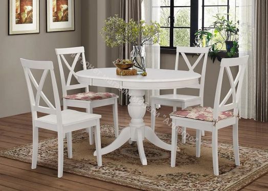 Стул GOLFI (Гольфи) дерево гевея/мдф, pure white (402)