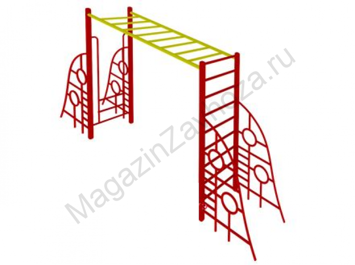 Лазалка + рукоход и лестница