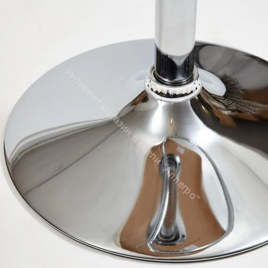 Барный стул VIMTA (mod.4021S) металл/дерево/экокожа, белый/натуральный/хром