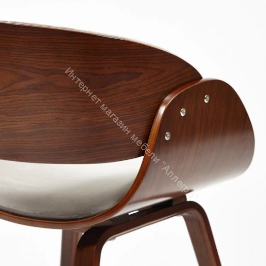 Стул LANDO (mod.8036) дерево / ткань, орех/серый