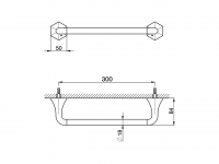 Настенный держатель для полотенец Cisal Cherie CE090100/CE090101/CE090102 схема 2