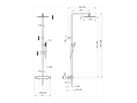 Душевая колонна Cisal Colonne Doccia C2C8403A схема 2