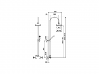 Душевая колонна Cisal Arcana AC004080 схема 2