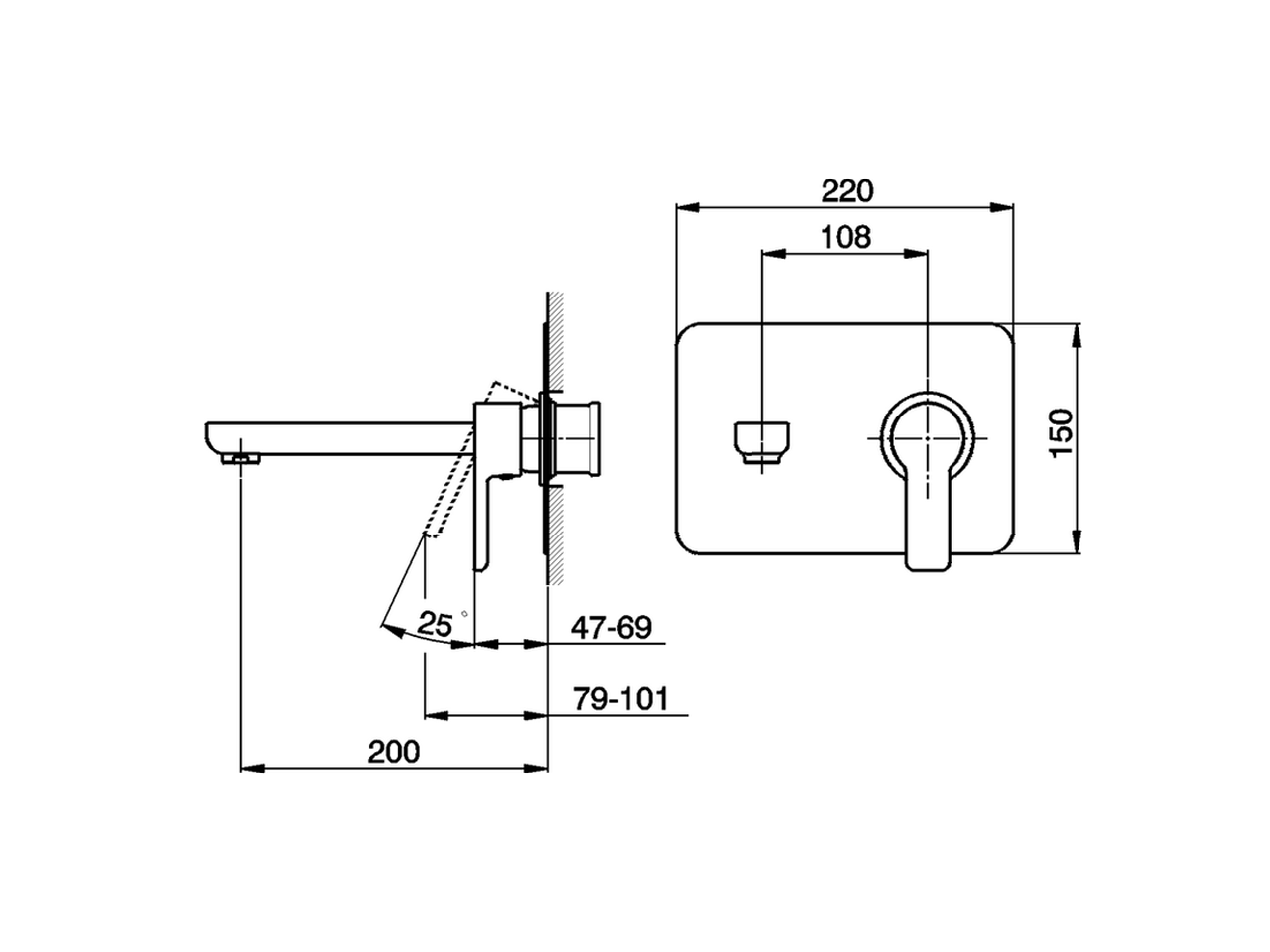 Смеситель для раковины Cisal Softcube SC005510 схема 2