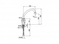 Смеситель для раковины Cisal Tr TR000521 схема 2