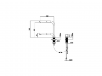 Смеситель для кухни Cisal Kitchen LC000090 схема 2