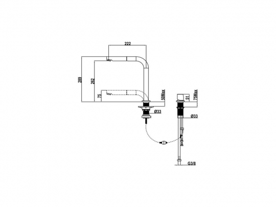 Смеситель для кухни Cisal Kitchen LC000090 ФОТО