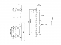 Смеситель для душа Cisal Vita VIT01010/VIS01010 схема 4