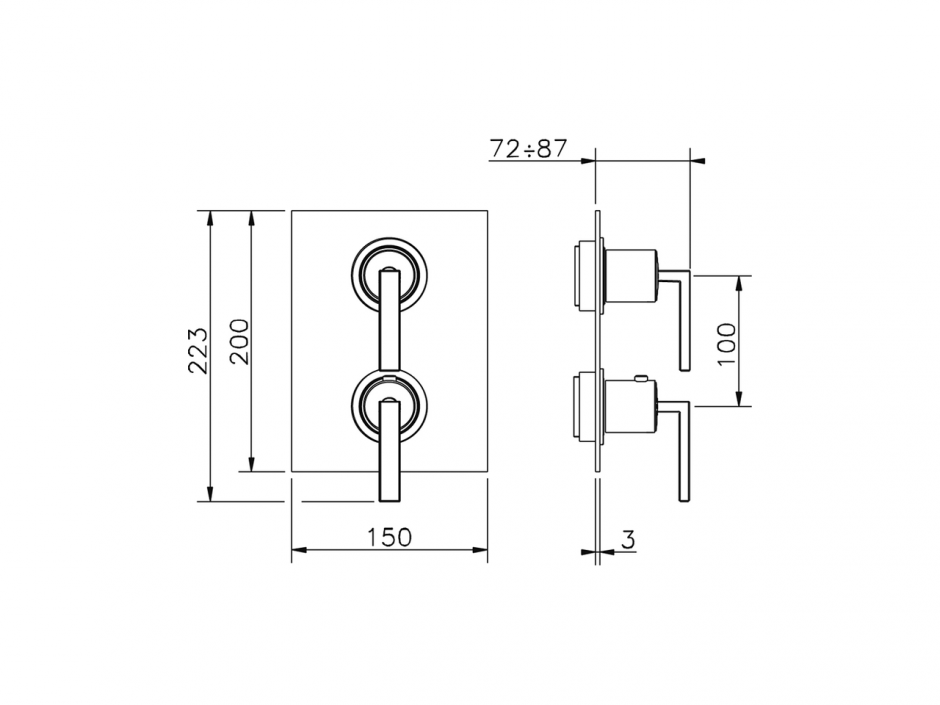 Смеситель для душа Cisal Wave WA009300 ФОТО