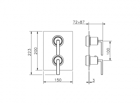 Смеситель для душа Cisal Wave WA009300 ФОТО