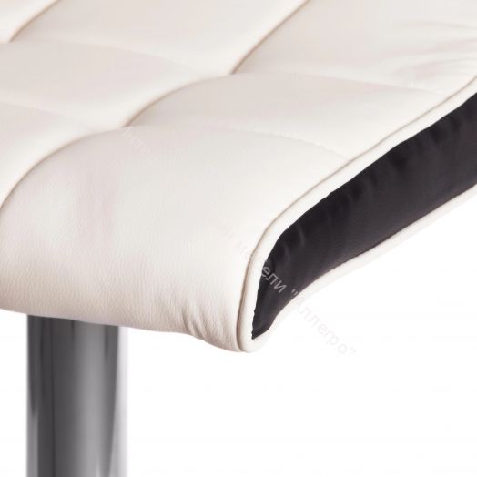 Стул барный BARBER (mod. KY711D) металл/экокожа, белый/черный/хром