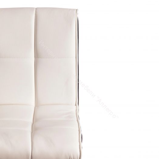 Стул барный BARBER (mod. KY711D) металл/экокожа, белый/черный/хром