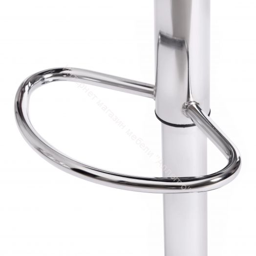 Стул барный BARBER (mod. KY711D) металл/экокожа, белый/черный/хром