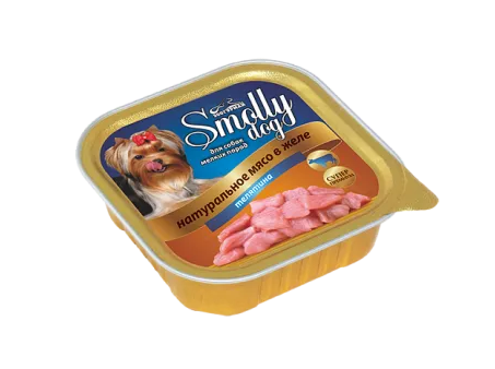 Smolly Dog консервы 100г с телятиной для собак