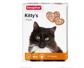 для Кошек с Протеином Beaphar Kitty's Витамины для Кошек с Протеином