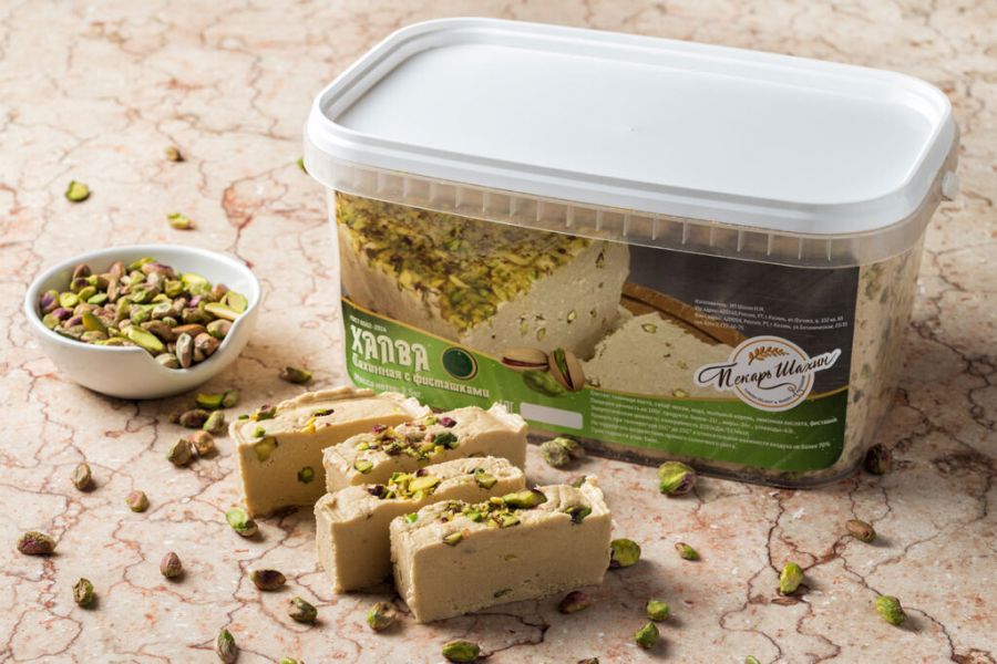 Халва кунжутная с фисташкой