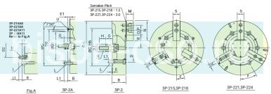 Патрон токарный Autogrip 3P-215A11 3-х кулачковый механизированный без проходного отверстия