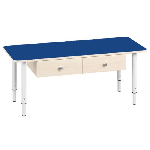 РСН-0007-07 Стол парта с ящиками регулируемый Цвет: Синий