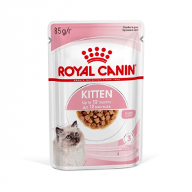 Влажный корм для КОТЯТ  Royal Canin Kitten кусочки в соусе