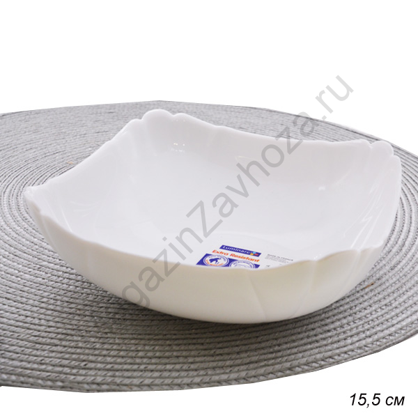 Салатник 15,5 см Лотусия белый / J0596 /24/