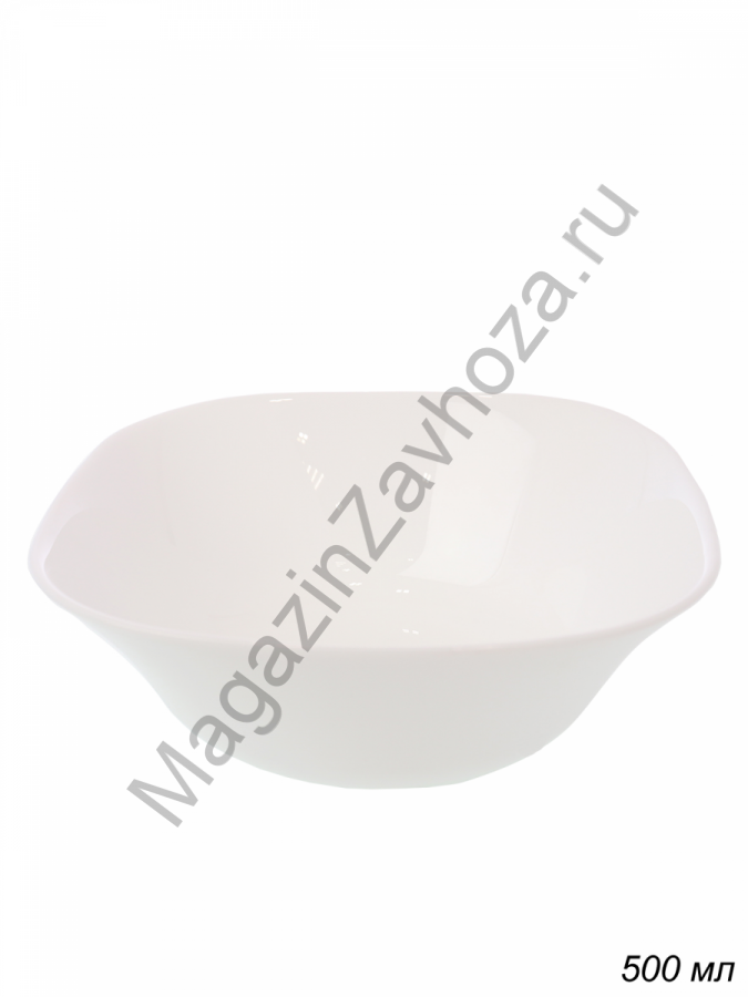 Салатник квадратный 580 мл 152 мм белый / FSW-65XN (WHITE) /уп 6/60/