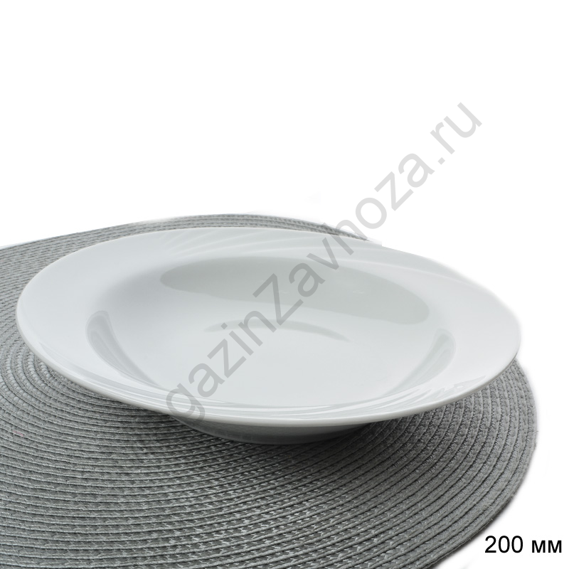 Тарелка глубокая 200 мм голубка белье / 0с0580 /уп 12/