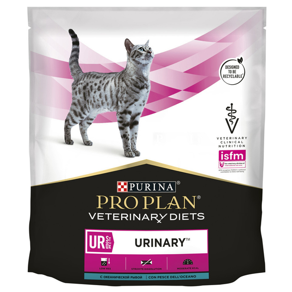 Корм сухой Purina vet UR Urinary Ocean Fish диета для кошек при МКБ с рыбой 350 г