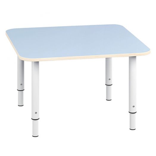РСН-0015-06 Стол квадратный регулируемый Цвет: Голубой 700х700x460/580мм