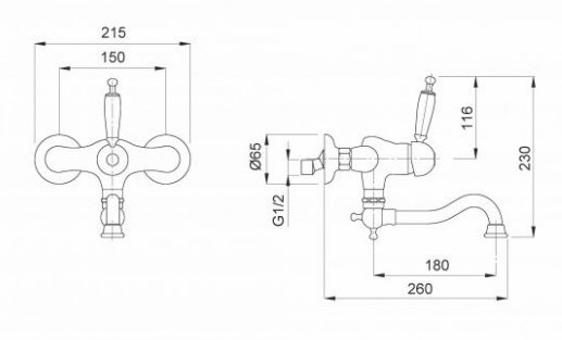 Смеситель для мойки однорычажный Migliore Oxford ML.CUC-6341.BI ФОТО