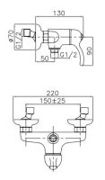 Однорычажный смеситель для душа Migliore Lem ML.LEM-2938 схема 4