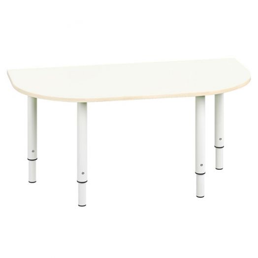 РСН-0009-03 Стол закругленный регулируемый Цвет: Белый