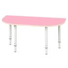 РСН-0009-04 Стол закругленный регулируемый Цвет: Розовый