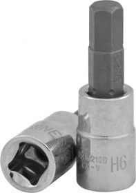 S09H203 Насадка торцевая 1/4"DR с вставкой-битой шестигранной, H3, 25 мм