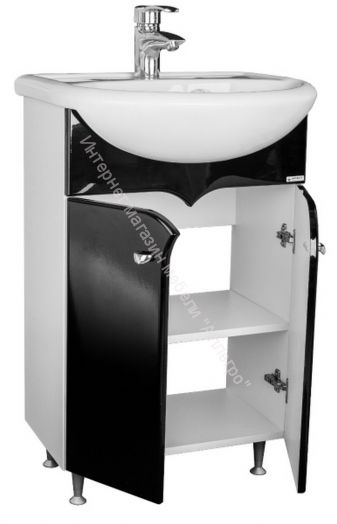 Шкаф-зеркало Радуга Синий металлик 60 левый/правый АЙСБЕРГ